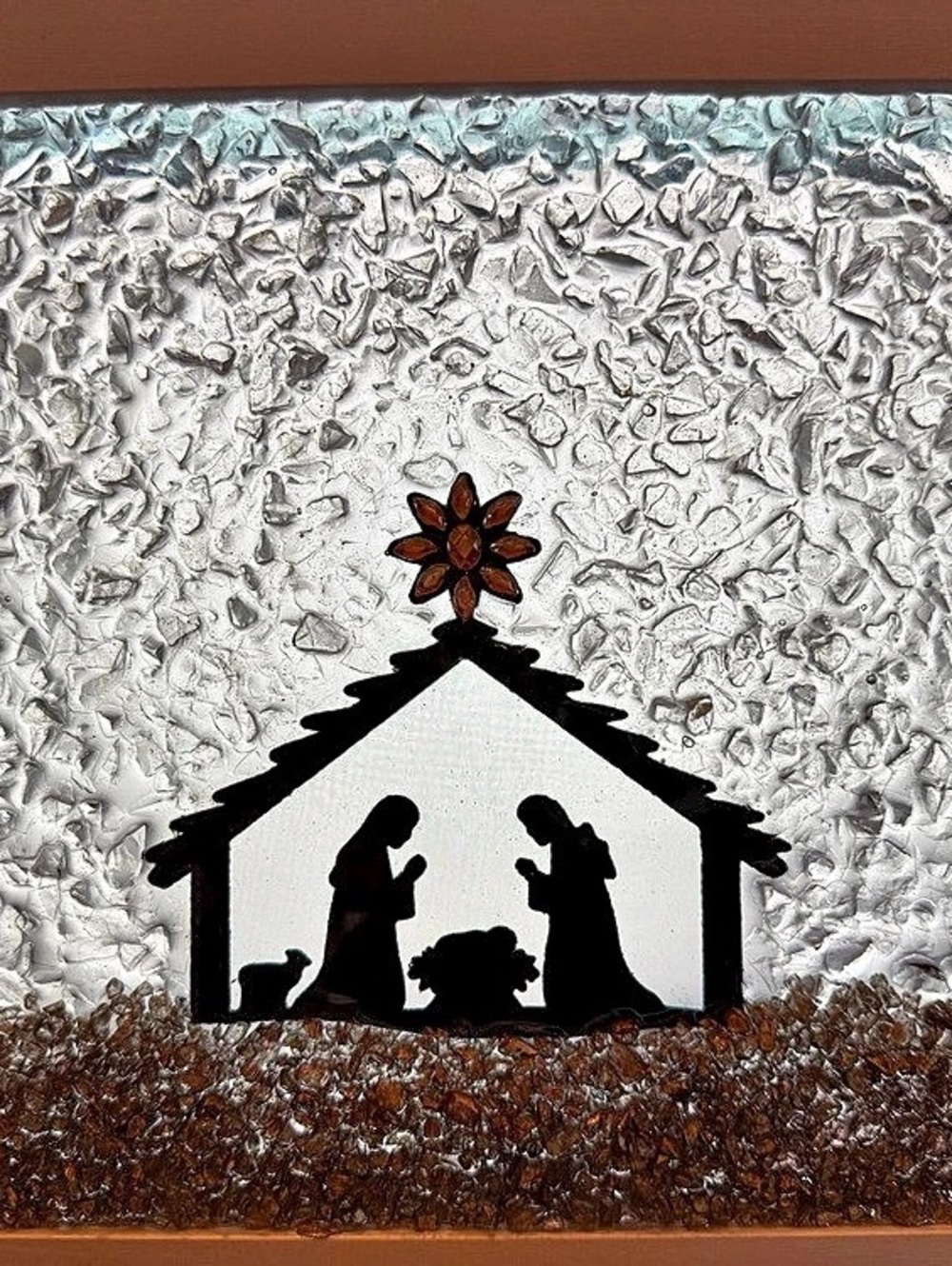 Framed Nativity Mixed Media Wall Art